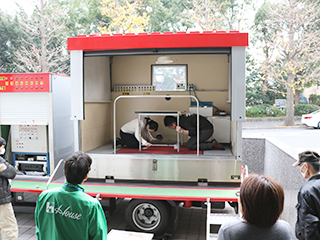 起震車体験の訓練