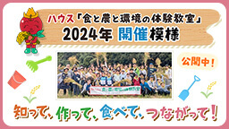 ハウス「食と農と環境の体験教室」2024年 開催の模様