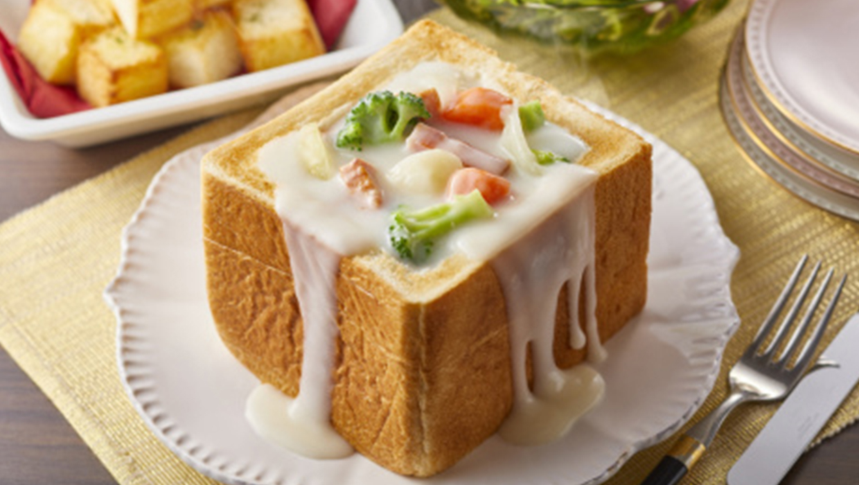 角食パンシチュー