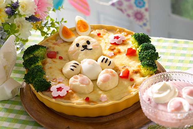 うさぎさんのイースターマカロニグラタン