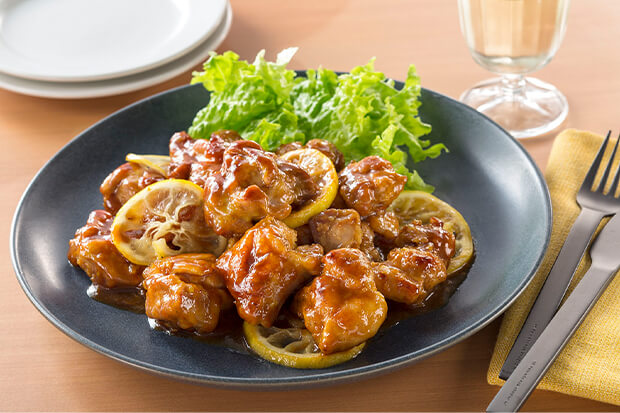 鶏肉のわさび照り焼き