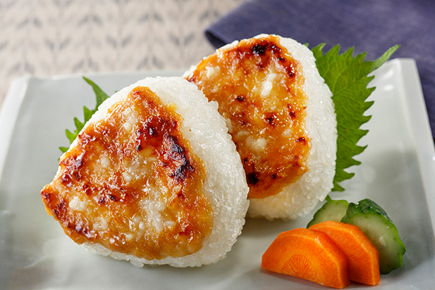 にんにくみその焼きおにぎり