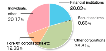 Breakdown of Shares by Type of Shareholder