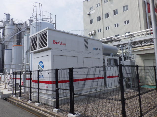 ガスコージェネレーションシステムの導入によるCO2の削減
