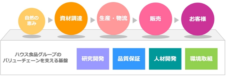 ハウス食品グループのバリューチェーン