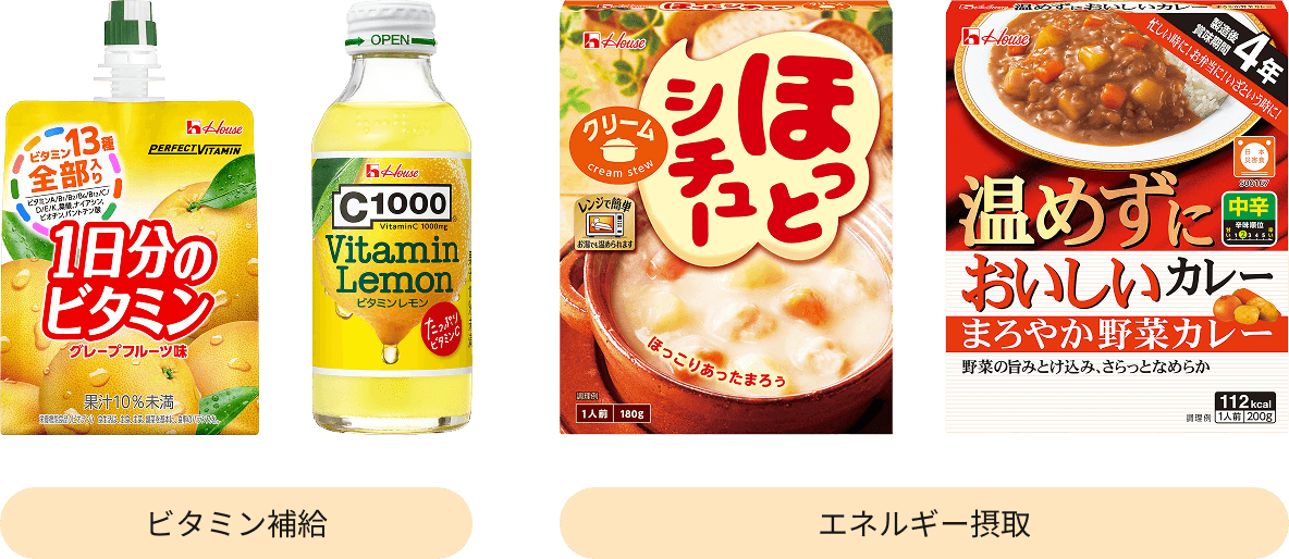 ビタミン補給 エネルギー摂取