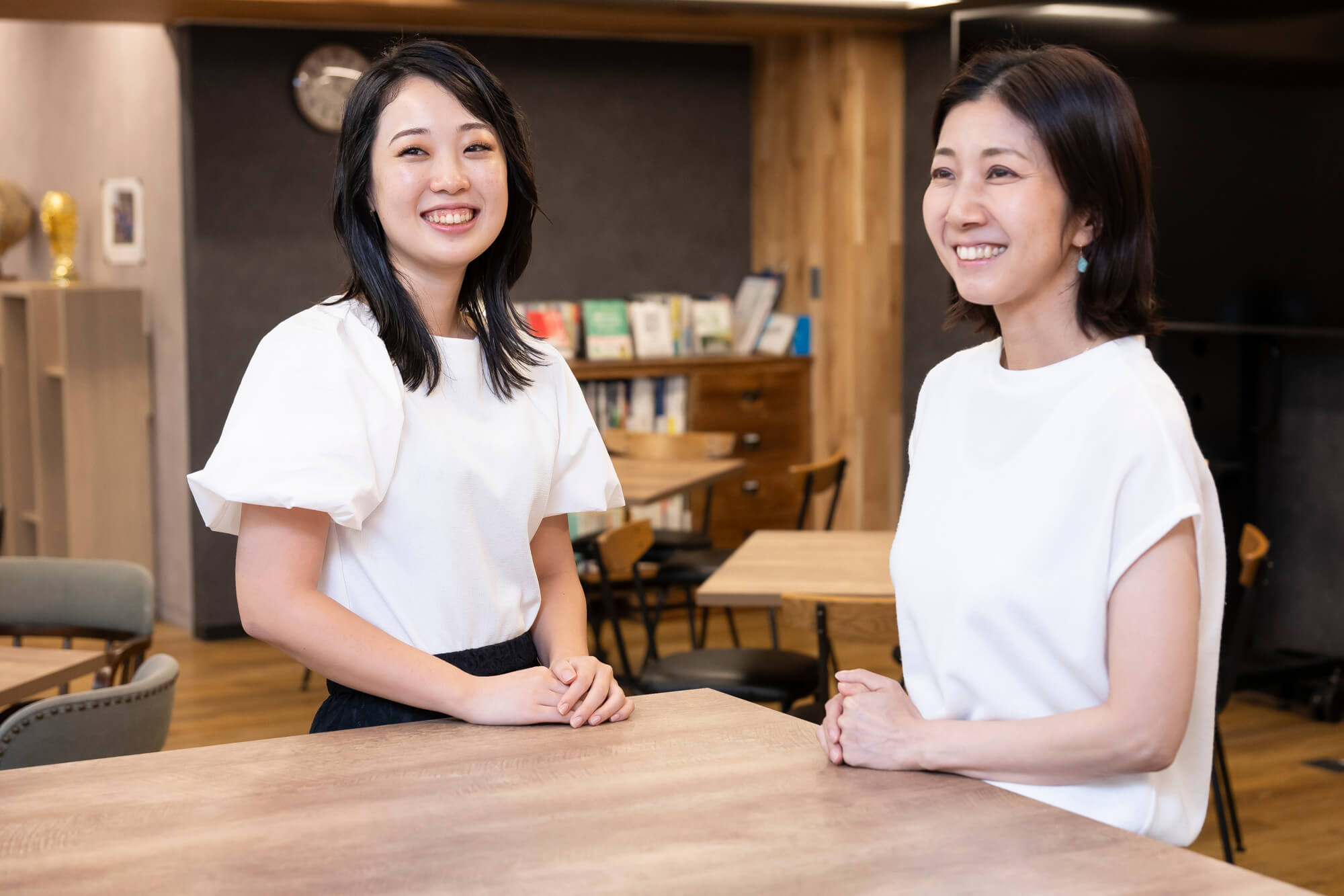 上司の小林さんと。小林さんはオーガニックハーブのスペシャリストでもある