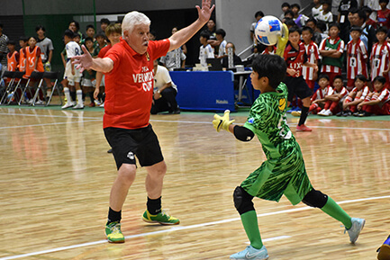 エキシビションマッチの様子