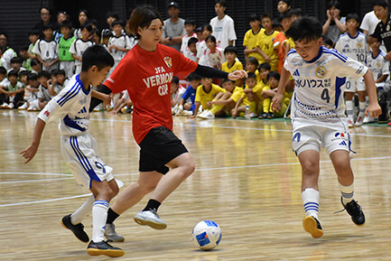 エキシビションマッチの様子