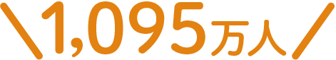 1095万人