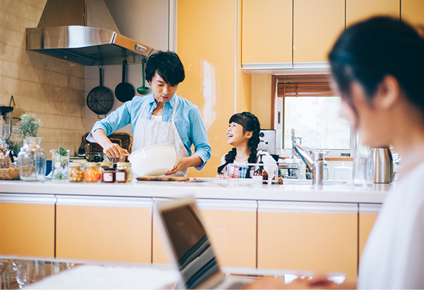 シンプルにすることで、お互いが気持ちよく料理分担を