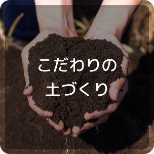 こだわりの土づくり