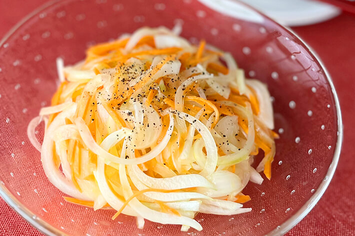 スマイルボールとにんじんのマリネ