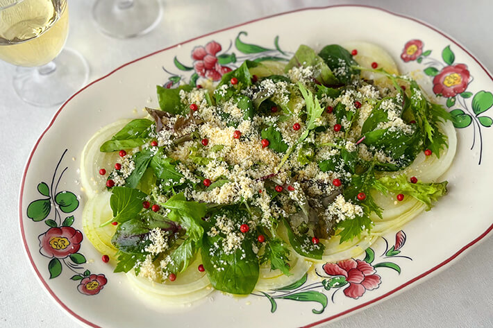 スマイルボールのカルパッチョサラダ